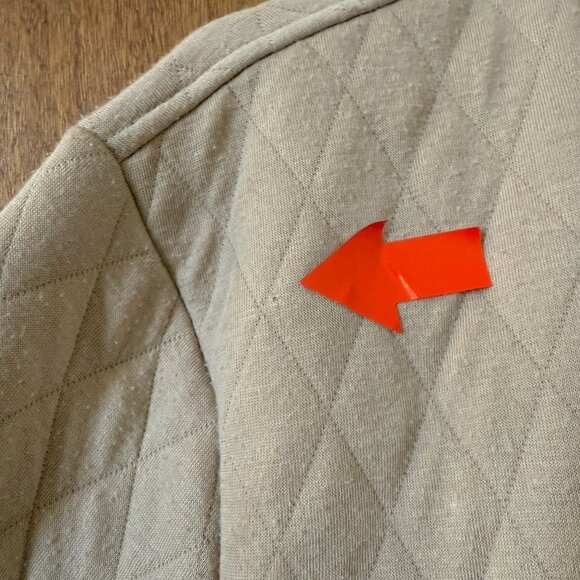 Sovereign Code Tan Diamond Quilted Yale Cardigan - Picture 2 of 4